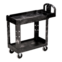 Chariot utilitaire robuste - 4500-88, 2 tiers, 17-1/8" x 33-1/4" x 39", Capacit&eacute; 500 lb O-Max