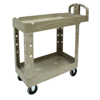 Chariot utilitaire robuste - 4500-88, 2 tiers, 17-1/8" x 33-1/4" x 39", Capacit&eacute; 500 lb O-Max