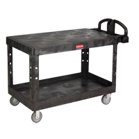 Flat Shelf Heavy Duty Utility Cart - 4545-00, 2 Tiers, 25-1/4" x 36" x 54", 750 lbs. Capacity ML460 | O-Max
