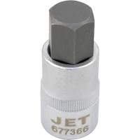 Bit Socket, Hex, 12 mm x 2" L, 1/2" Drive O-Max