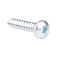 Tapping Screw Pan Head, #12 x 1-1/4" L, Zinc Plated O-Max