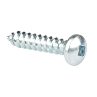 Tapping Screw Pan Head, #14 x 1-1/4" L, Zinc Plated O-Max