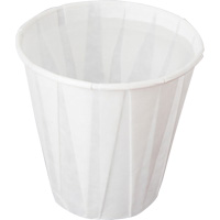 Gobelet pliss&eacute;, Papier, 5 oz, Blanc O-Max