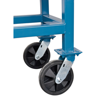 Elevated Platform Trucks, 48" L x 24" W, 2000 lbs. Capacity, Nylon Casters O-Max