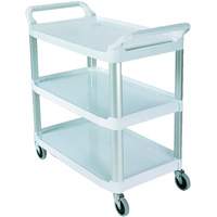 Open-Sided Shelf Cart, 3 Tiers, 40" x 37" x 20", 300 lbs. Capacity MN611 | O-Max