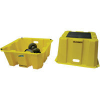 Escabeaux emboîtables industriels, 25" x 25" x Hauteur 10-1/2" O-Max