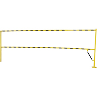Safety Lift Gate, 10' L x 42-5/8" H, 159" Raised, Yellow MN701 | O-Max