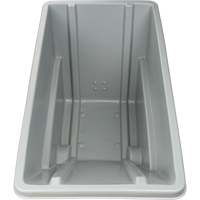 Chariot basculeur en acier, Poly&eacute;thyl&egrave;ne, 0,625 vg³, Capacit&eacute; de charge de 500 lb O-Max