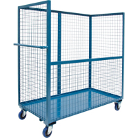 Chariot grillag&eacute; pour transport , Acier, 24" x 55" x 36", Capacit&eacute; 1200 lb O-Max