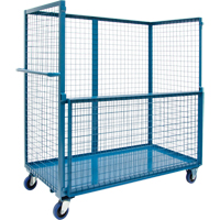 Chariot grillag&eacute; pour transport , Acier, 24" x 55" x 36", Capacit&eacute; 1200 lb O-Max