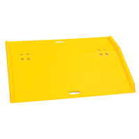 Rampe de quai de chargement portable en poly pour diable, Capacit&eacute; de charge 750 lb, 36" lo x 48" la x 5" h O-Max