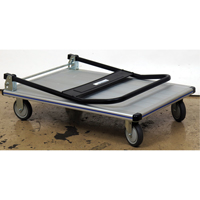 Folding Handle Platform Truck, Aluminum, 350 lbs., 29" L x 18-1/2" W, 34-1/2" High O-Max