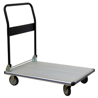 Folding Handle Platform Truck, Aluminum, 550 lbs., 35-1/2" L x 24" W, 35-1/2" High O-Max