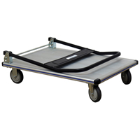 Folding Handle Platform Truck, Aluminum, 550 lbs., 35-1/2" L x 24" W, 35-1/2" High O-Max