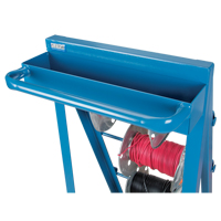 Chariot portatif pour mat&eacute;riaux bobin&eacute;s, Acier, 4 Montants, 24-1/2" la x 49" h x 23" p, Capacit&eacute; de 400 lb O-Max