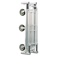Aluminum U-Boat Folding Bulk Delivery Cart, 18" W x 61" L, 1200 lbs. Cap., Polyurethane Wheels O-Max