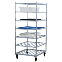 Shelf Cart, 7 Tiers, 28-1/2" W x 69" H x 32" D, 525 lbs. Capacity MO461 | O-Max