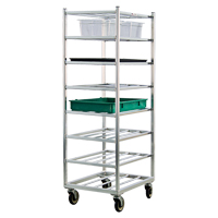 Shelf Cart, 8 Tiers, 20-7/8" W x 67" H x 27" D, 600 lbs. Capacity MO462 | O-Max