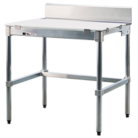 Poly-Top Workbench, 96" W x 30" D x 35-1/2" H, 1000 lbs. Capacity O-Max