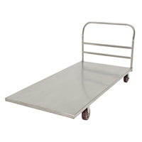 Platform Truck, 72" L x 36" W, 2000 lbs. Capacity, Polyurethane Casters O-Max