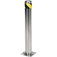 Butoir de s&eacute;curit&eacute;, Acier inoxydable, 36" h x 8" la, Argent O-Max