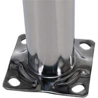 Butoir de s&eacute;curit&eacute;, Acier inoxydable, 36" h x 8" la, Argent O-Max