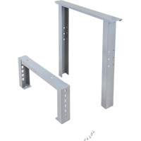 Pattes d'&eacute;tabli pour service industriel, Acier, 24" p x 34" h, Simple O-Max