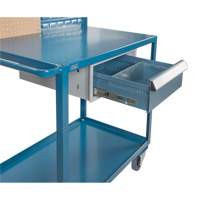 Chariot de service mobile, 2 Tiers, 24" la x 57" h x 40" p, Capacit&eacute; 1200 lb O-Max