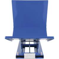 Open Sided Hopper, Steel, 1 cu.yd., Blue O-Max