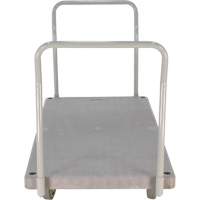 Chariot &agrave; plateforme en plastique robuste, 60" lo x 30" la, 3000 lb cap, Roues Polyur&eacute;thane O-Max