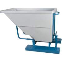 Conteneurs autobasculeurs, Poly&eacute;thyl&egrave;ne, 5/8 vg³, Gris O-Max