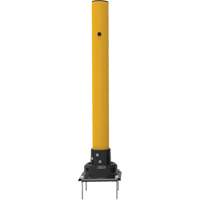 SlowStop<sup>®</sup> Drilled Flexible Rebounding Bollards, Steel, 42" H x 4" W, Yellow MP186 | O-Max