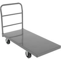 Platform Truck, 48" L x 24" W, 2000 lbs. Capacity, Rubber Casters O-Max