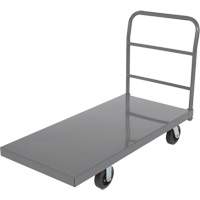 Platform Truck, 48" L x 24" W, 2000 lbs. Capacity, Rubber Casters O-Max