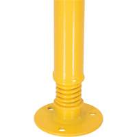 Borne de protection &agrave; ressort, Acier, 42" h x 2-1/8" la, Jaune O-Max
