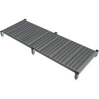 Adjustable Height One-Step Work Platform, 24" W x 71" D, 800 lbs. Capacity, All-Welded O-Max