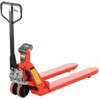 Eco Weigh-Scale Pallet Truck with Thermal Printer, 45" L x 22.5" W, 4400 lbs. Cap. MP256 | O-Max