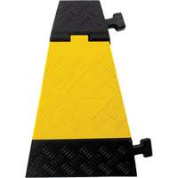 Protecteur de c&acirc;ble tourne-&agrave;-gauche robuste Powerhouse, 3 canaux, 12" lo x 19,75" la x 3" h O-Max