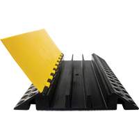 Protecteur de c&acirc;ble droit robuste Powerhouse, 3 canaux, 36" lo x 19,75" la x 3" h O-Max