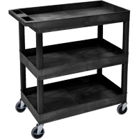 Tub Cart, 3 Tiers, 35-1/4" x 36-1/4" x 18", 300 lbs. Capacity O-Max
