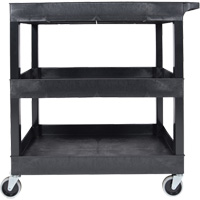 Tub Cart, 3 Tiers, 35-1/4" x 36-1/4" x 18", 300 lbs. Capacity O-Max