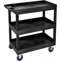 Tub Cart, 3 Tiers, 35-1/4" x 37-1/4" x 18", 375 lbs. Capacity O-Max