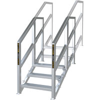 Escalier Smartstairs t&eacute;lescopique &agrave; 3-5 marches en aluminium O-Max