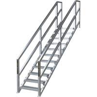 Syst&egrave;me d'escalier modulaire pour la construction de 11-16 marches SmartStairs, 120" ha O-Max