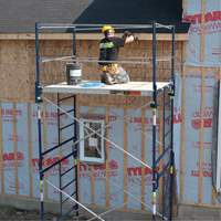 Complete Scaffold Tower with Casters, 69-1/2" D x 178" H O-Max