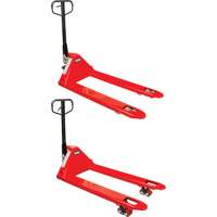 Manual Pallet Truck, Steel, 48" L x 27" W, 5500 lbs. Capacity O-Max