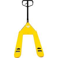 Steel Wheel Pallet Truck, Steel, 48" L x 27" W, 5500 lbs. Capacity O-Max