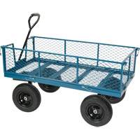 Wagon with Drop Sides, 24" W x 48" L, 800 lbs. Capacity O-Max
