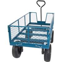 Wagon with Drop Sides, 24" W x 48" L, 800 lbs. Capacity O-Max
