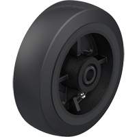 Black Rubber on Cast Iron Core Wheel O-Max